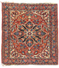 3 x 3 Red Antique Persian Heriz Rug 79317