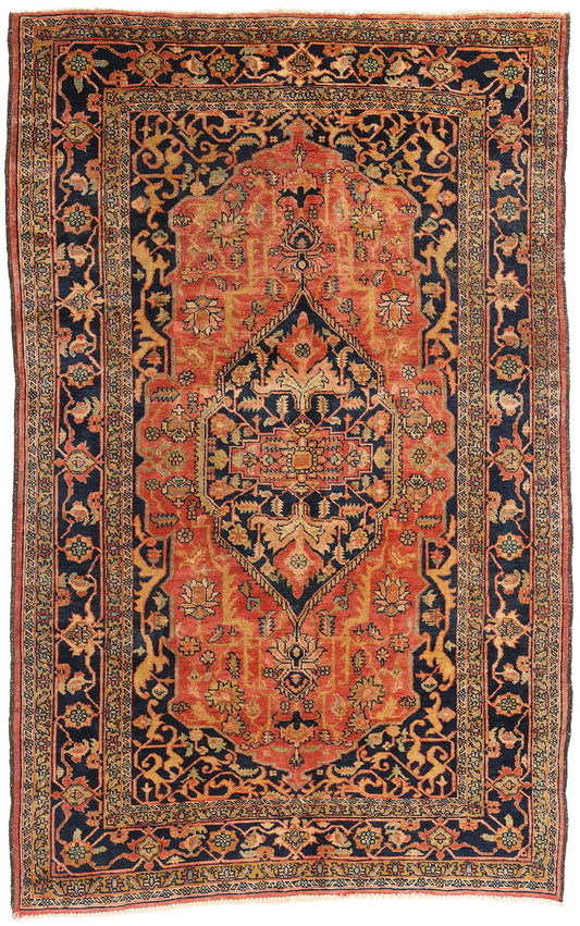 5 x 8 Vintage Persian Heriz Rug 79085