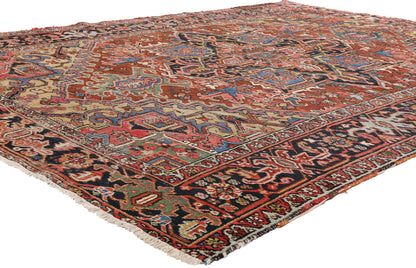 8 x 10 Antique Persian Heriz Rug 79273