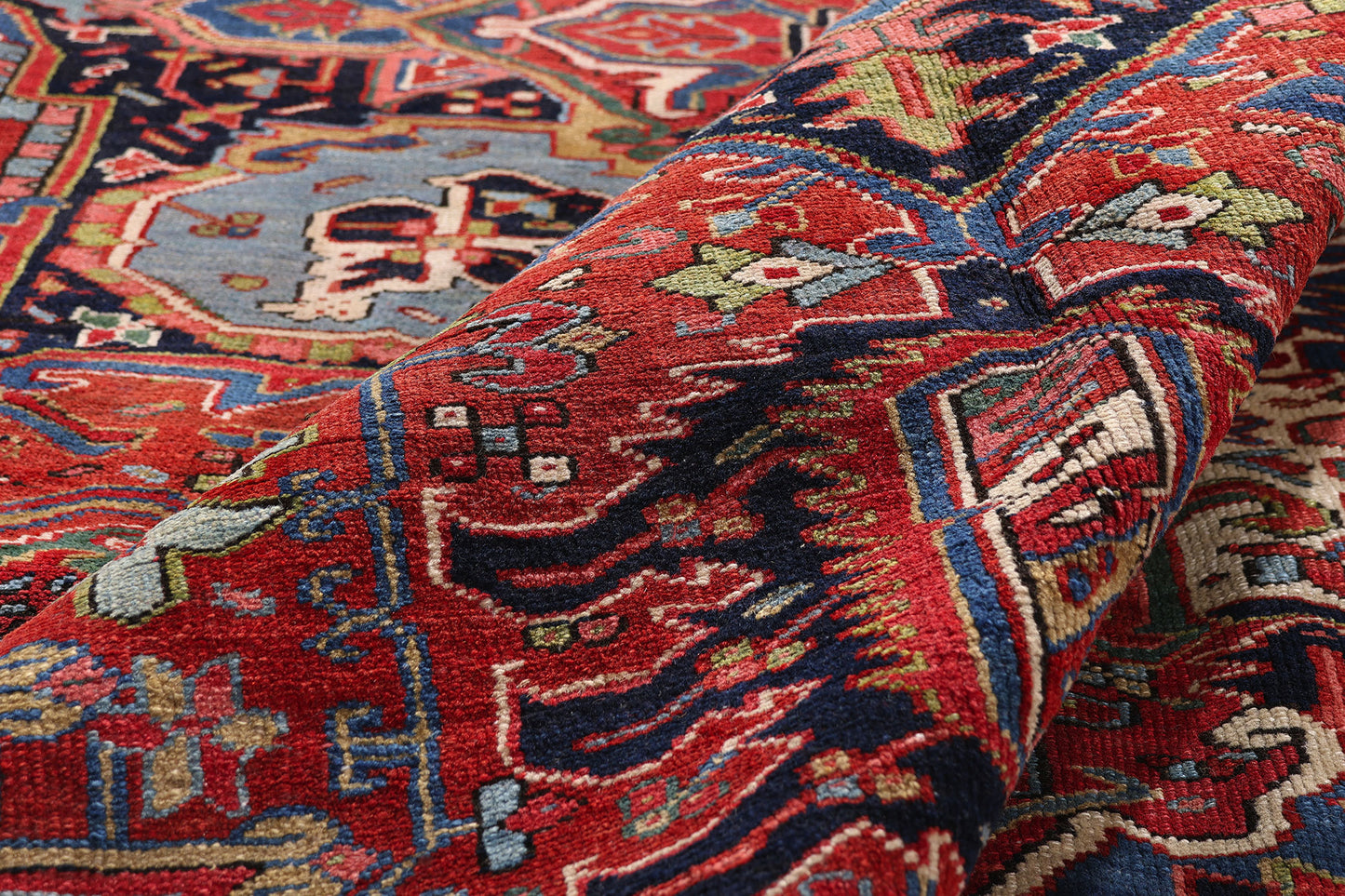 9 x 12 Red Antique Persian Heriz Rug 61485