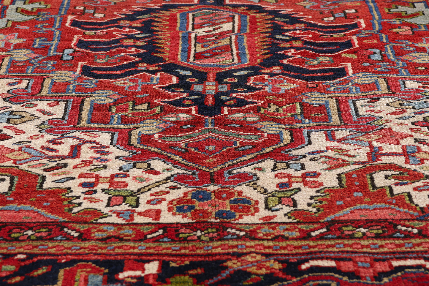 9 x 12 Red Antique Persian Heriz Rug 61485