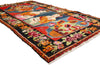 5 x 9 Red Antique Persian Karabakh Pictorial Rug 61430