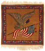 2 x 2 Antique Persian Kashan Pictorial Rug 79200