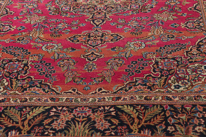 4 x 7 Antique Persian Kashan Rug 79270