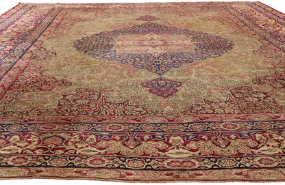 11 x 14 Antique Persian Lavar Kerman Rug 77670