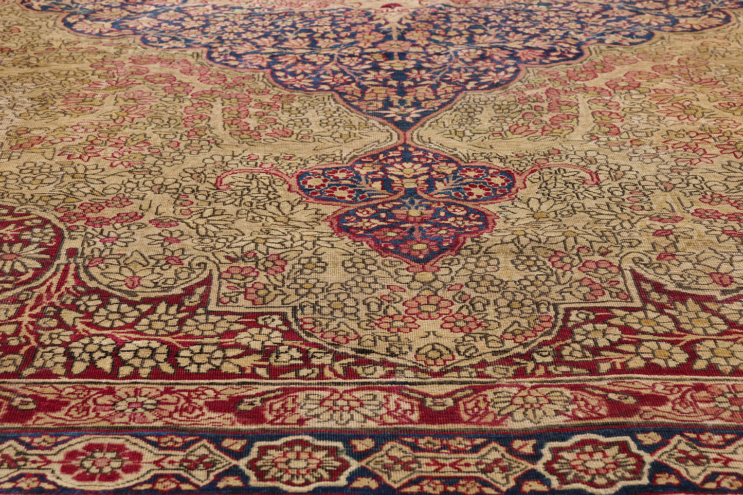 11 x 14 Antique Persian Lavar Kerman Rug 77670