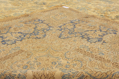 12 x 18 - Beige Antique Persian Kerman Rug - 73654