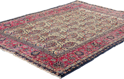 3 x 5 Antique Persian Kerman Rug 79259