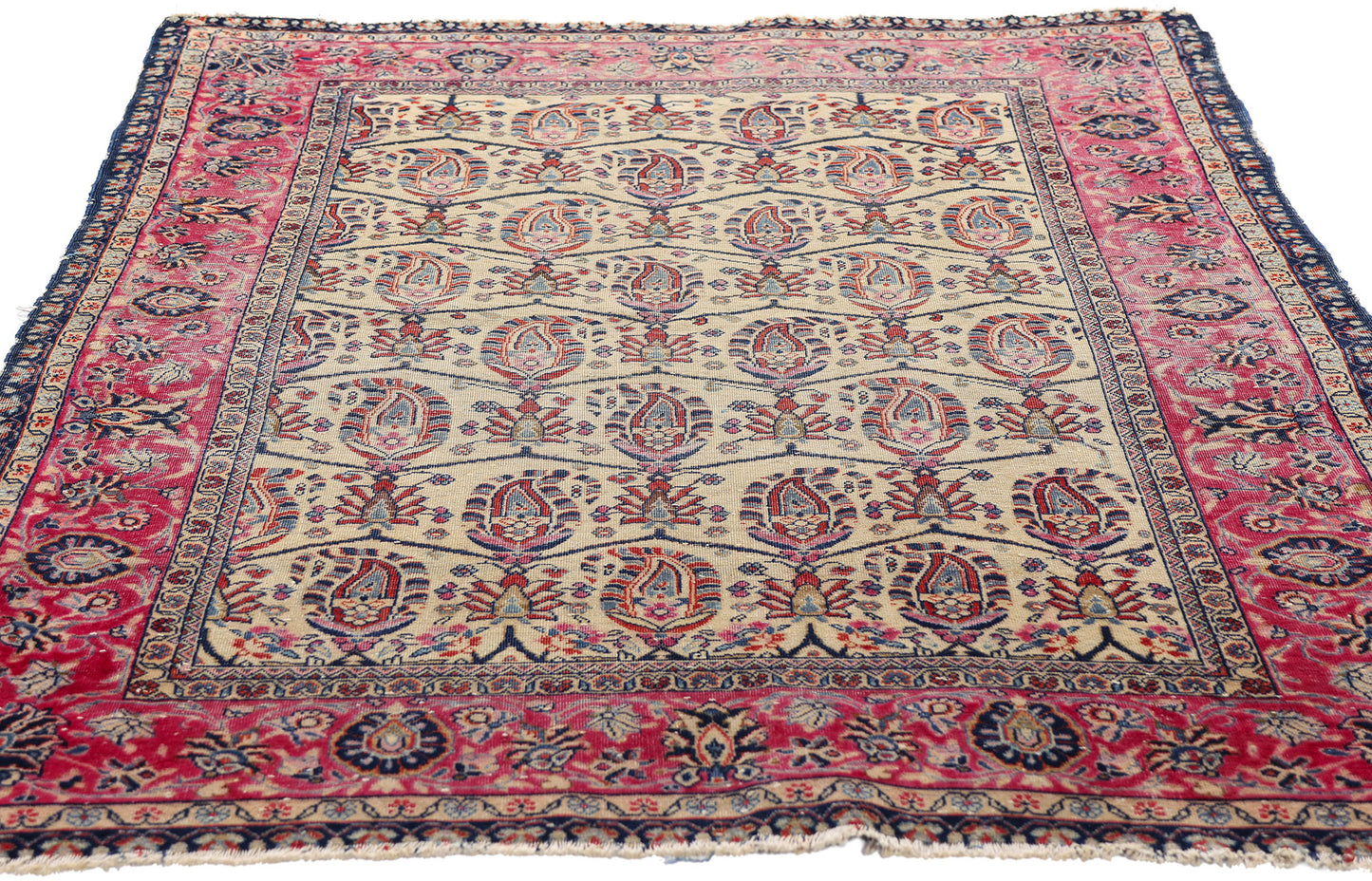 3 x 5 Antique Persian Kerman Rug 79259