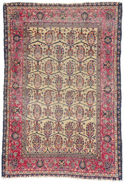 3 x 5 Antique Persian Kerman Rug 79259