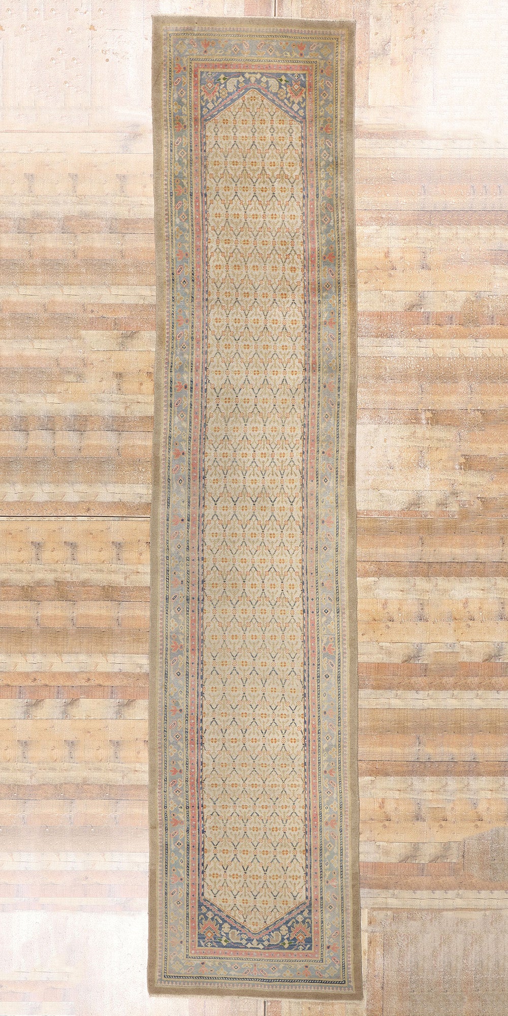 4 x 20 Antique Persian Kerman Rug 79104