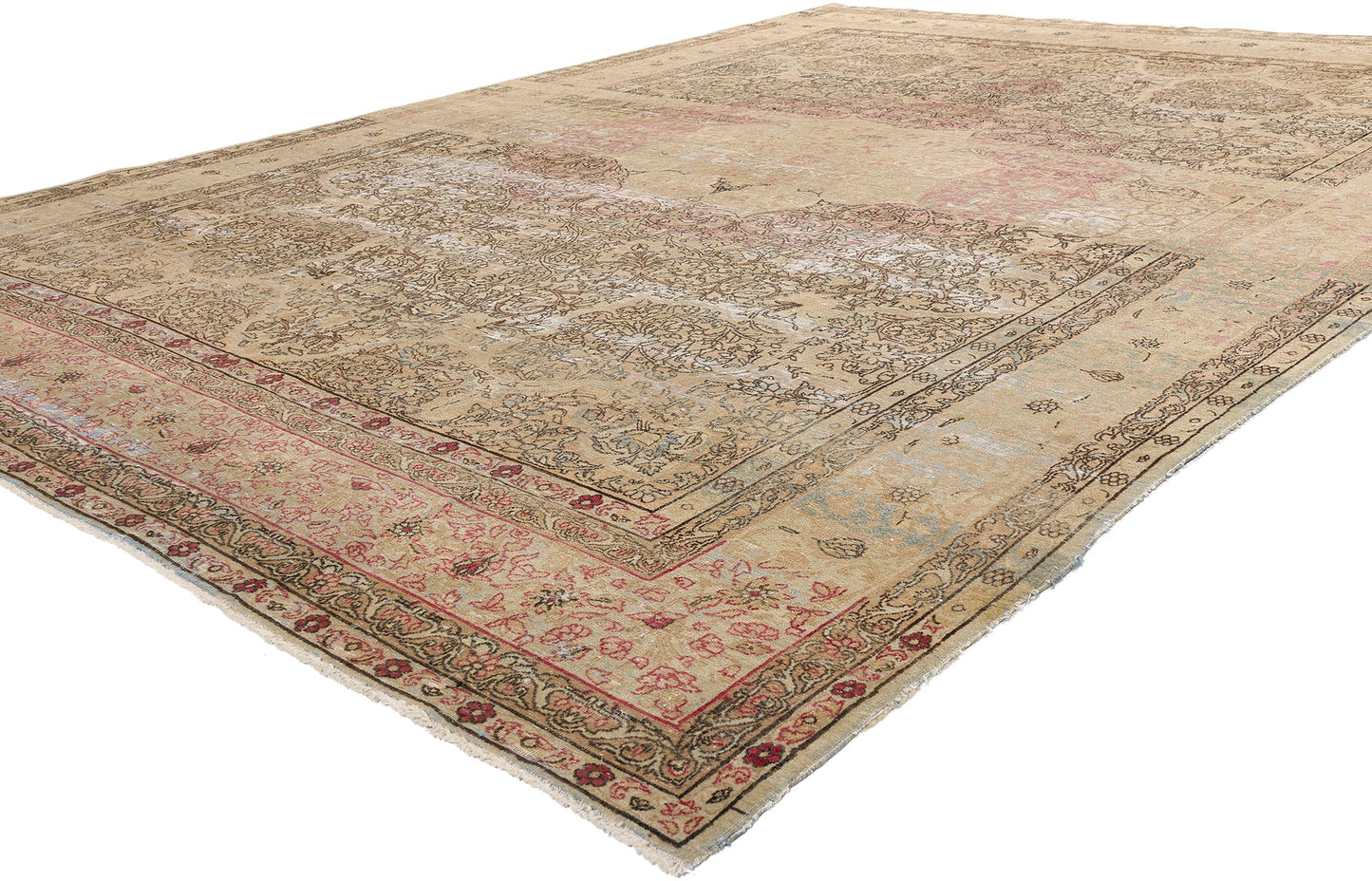 9 x 13 Antique Persian Kermanshah Rug- 72742