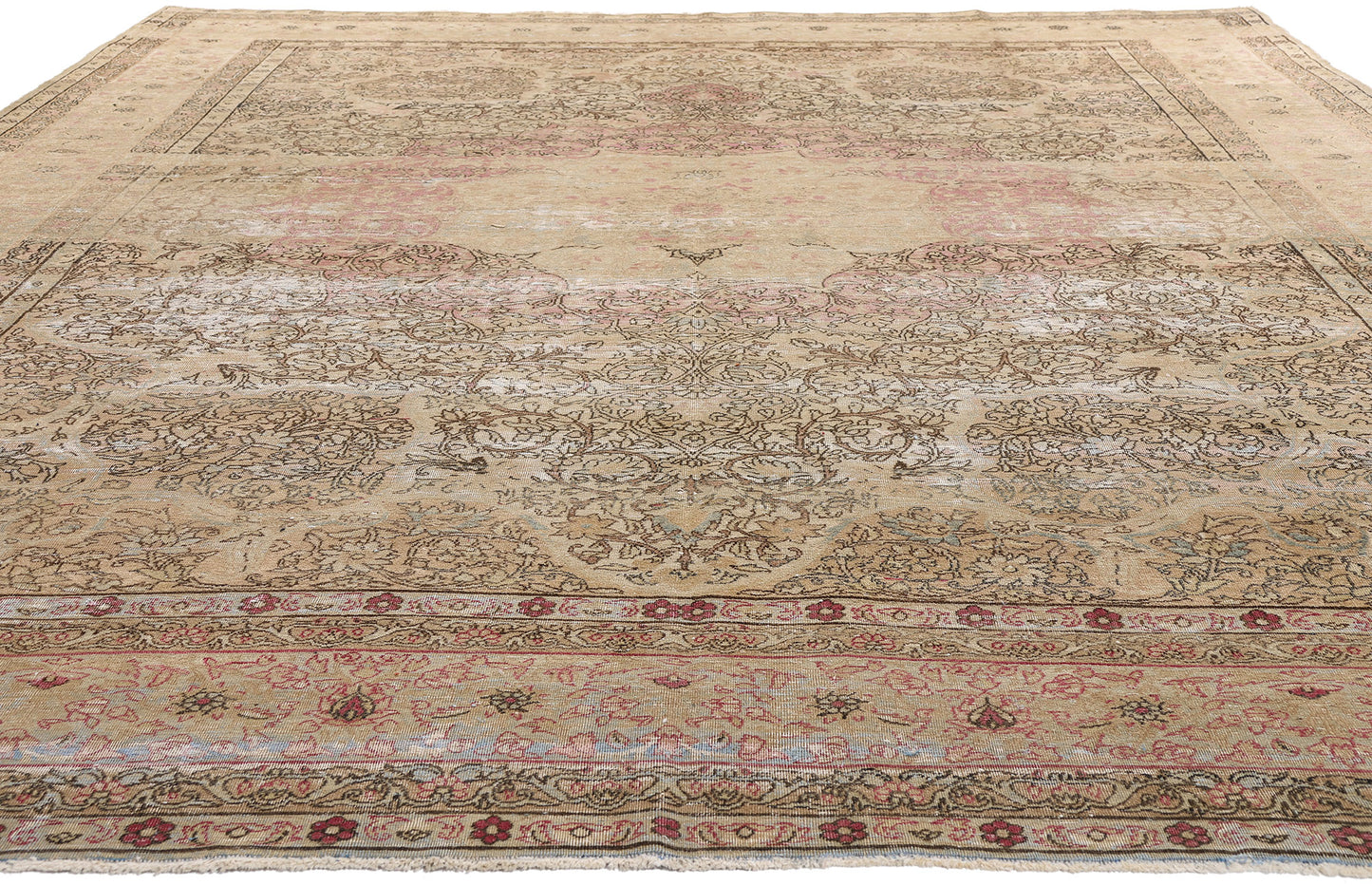 9 x 13 Antique Persian Kermanshah Rug- 72742