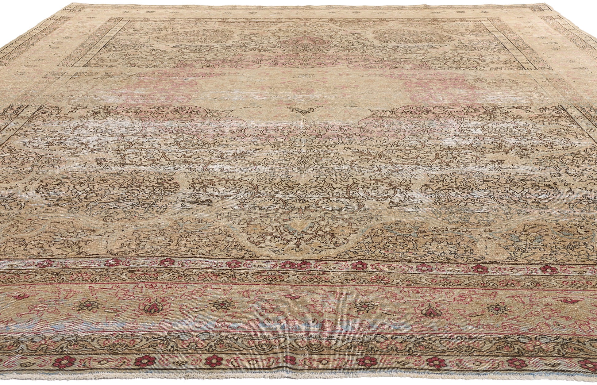 9 x 13 Antique Persian Kermanshah Rug- 72742
