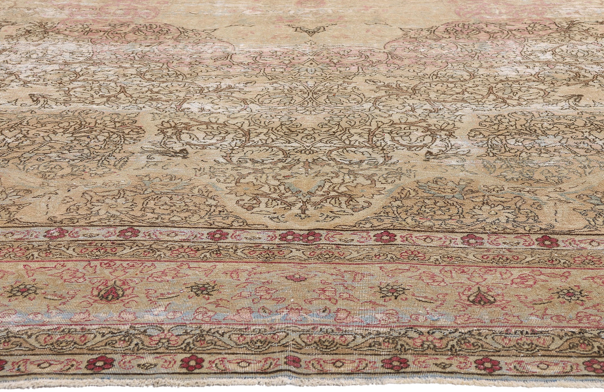 9 x 13 Antique Persian Kermanshah Rug- 72742