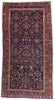 5 x 10 Navy Blue Antique Persian Kurd Rug 61418