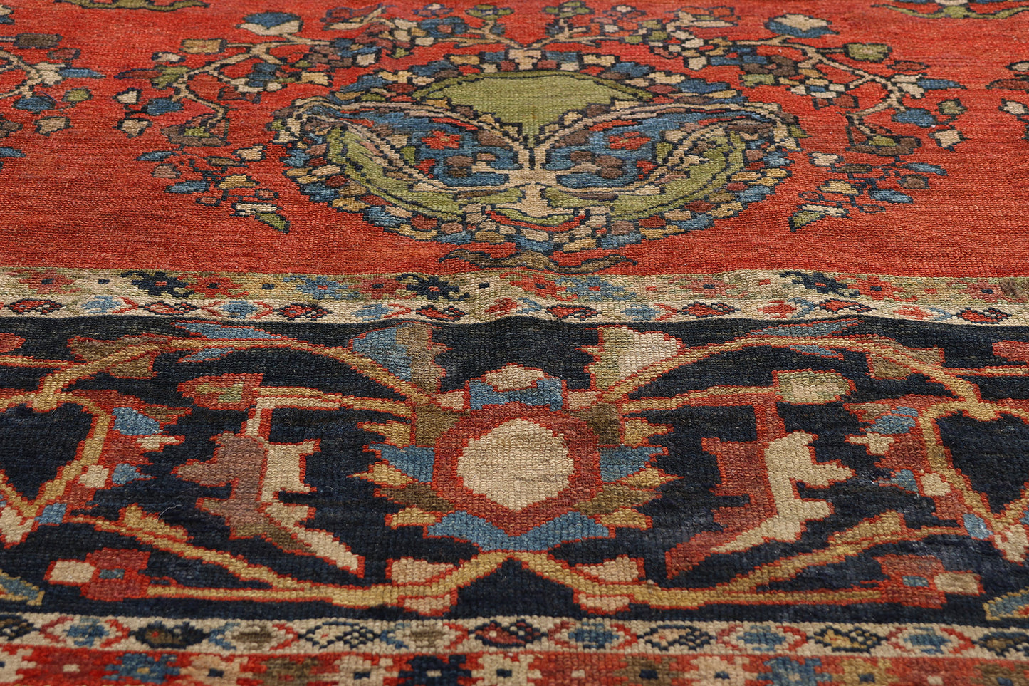 10 x 14 Red Antique Persian Lilihan Rug 61509