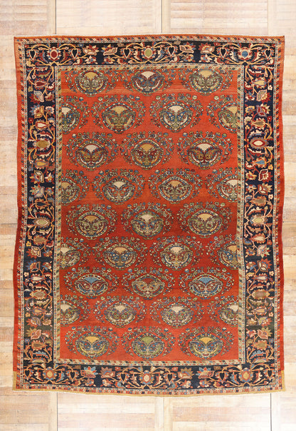 10 x 14 Red Antique Persian Lilihan Rug 61509