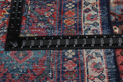 10 x 14 - Navy Blue Antique Persian Mahal Rug - 78529