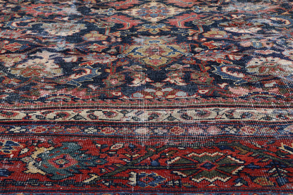 10 x 14 - Navy Blue Antique Persian Mahal Rug - 78529
