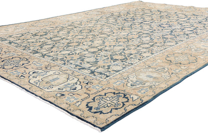 7 x 10 Navy Blue Antique Persian Mahal Rug 61520