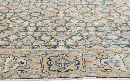 7 x 10 Navy Blue Antique Persian Mahal Rug 61520