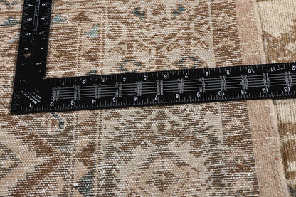 11 x 12 Distressed Beige Antique Persian Malayer Rug 61529