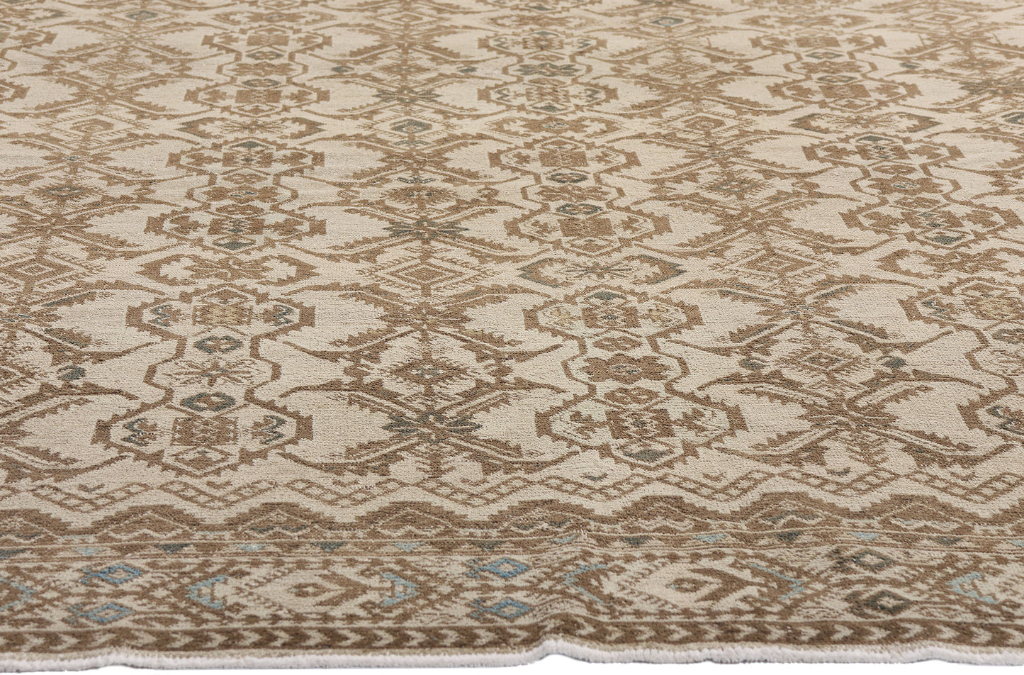 11 x 12 Distressed Beige Antique Persian Malayer Rug 61529