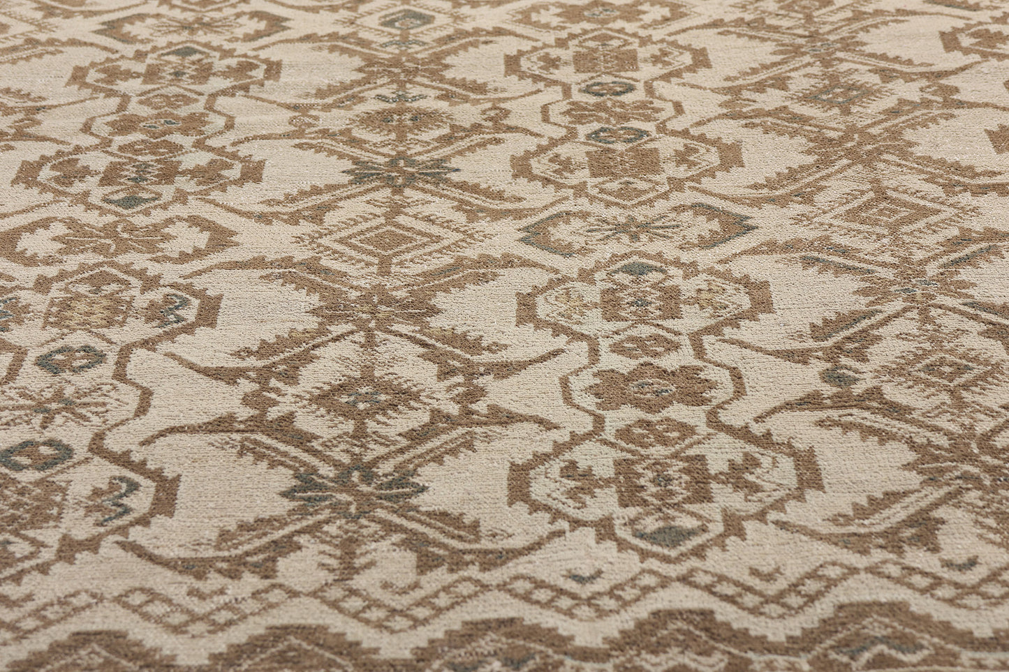 11 x 12 Distressed Beige Antique Persian Malayer Rug 61529