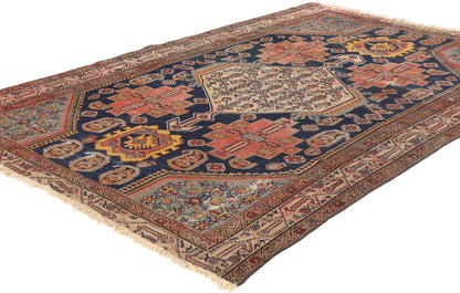 4 x 6 Antique Persian Malayer Rug 79173