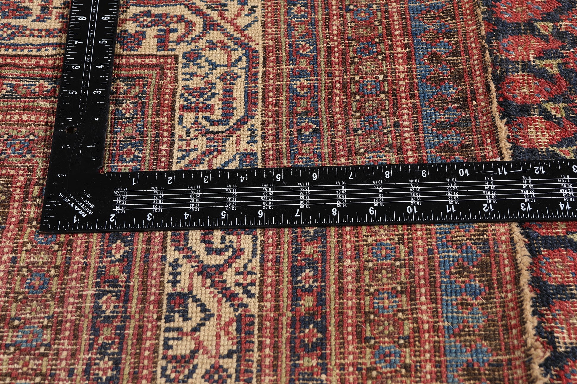 5 x 13 Navy Blue Antique Persian Malayer Rug 79324