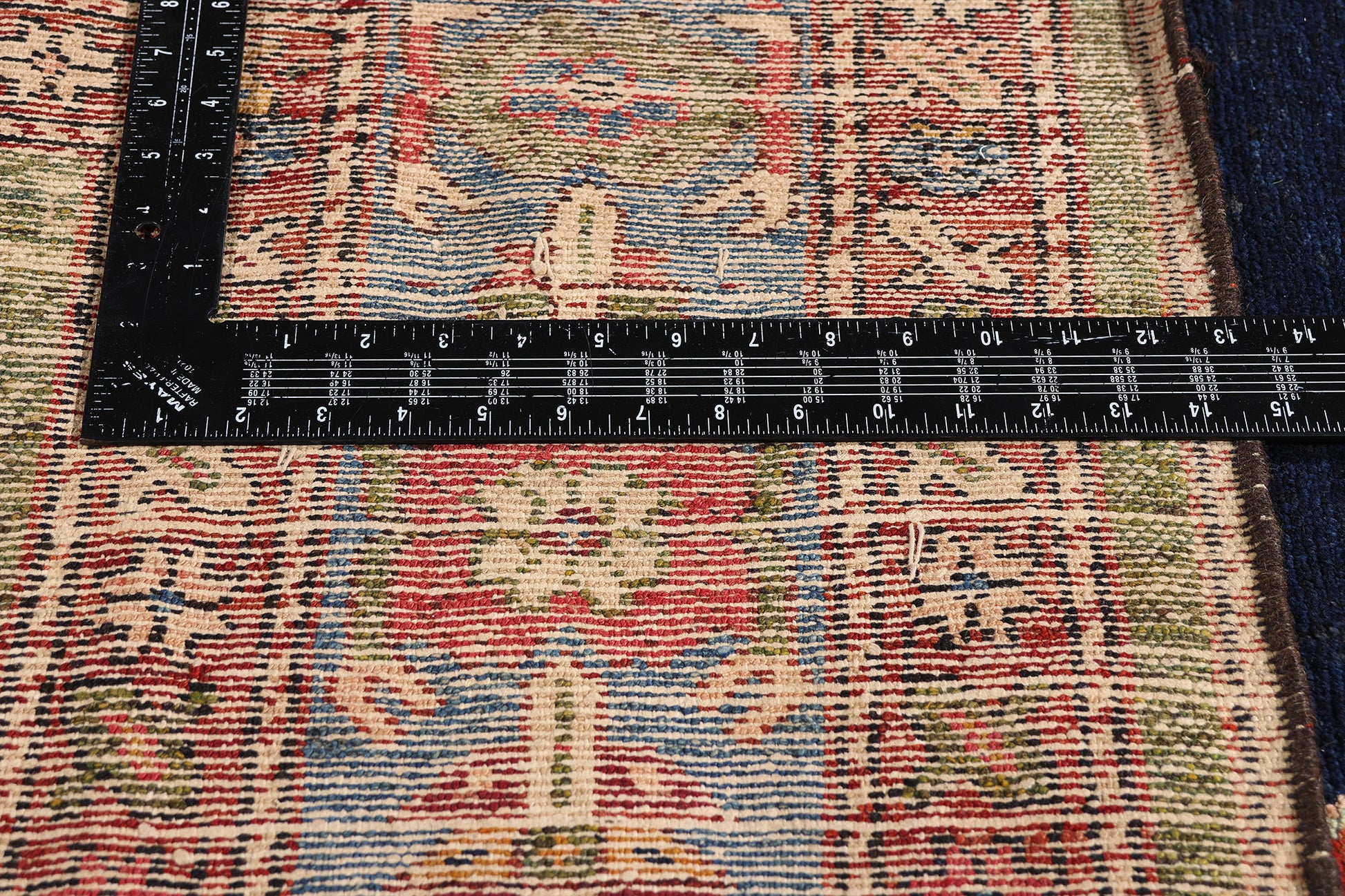 9 x 11 Navy Blue Antique Persian Malayer Rug 61504