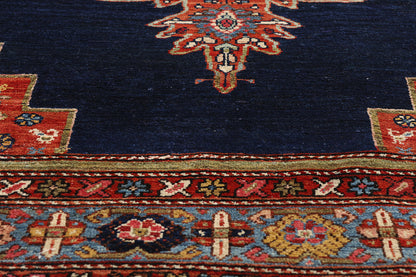 9 x 11 Navy Blue Antique Persian Malayer Rug 61504