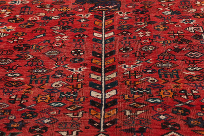 6 x 9 Red Antique Persian Qashqai Rug 61428