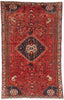 6 x 9 Red Antique Persian Qashqai Rug 61428