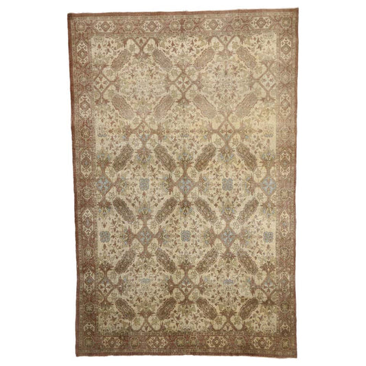 10 x 16 Antique Persian Tabriz Rug 51164
