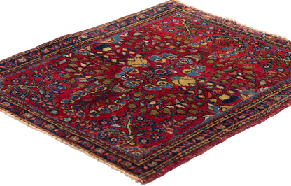 2 x 2 Antique Persian Sarouk Rug 79241