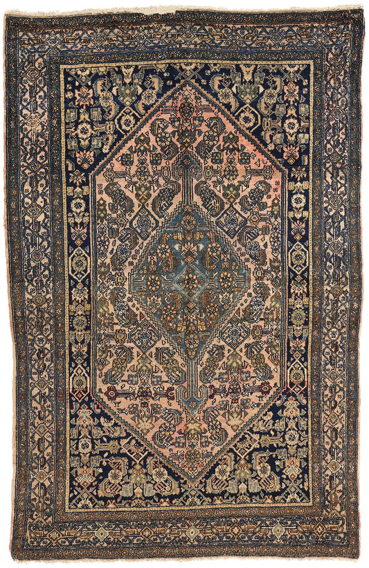 4 x 7 Antique Persian Bibikabad Rug 77710