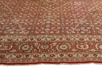 9 x 12 Antique Persian Mahi Tabriz Rug 78931