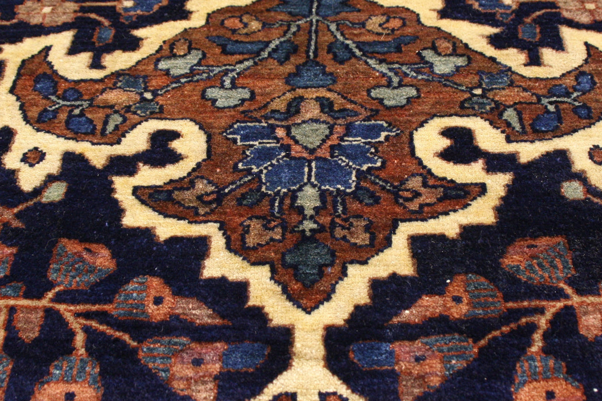 14 x 20 - Navy Blue Antique Persian Farahan Rug - 77179