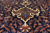 14 x 20 - Navy Blue Antique Persian Farahan Rug - 77179