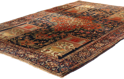 4 x 7 Antique Persian Sarouk Farahan Rug 79331