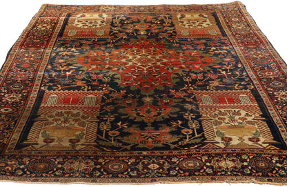 4 x 7 Antique Persian Sarouk Farahan Rug 79331
