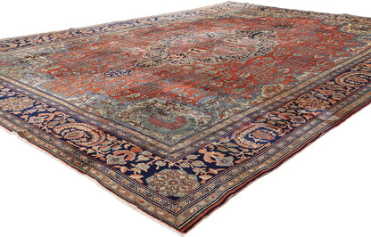 9 x 13 Red Antique Persian Farahan Rug 73477
