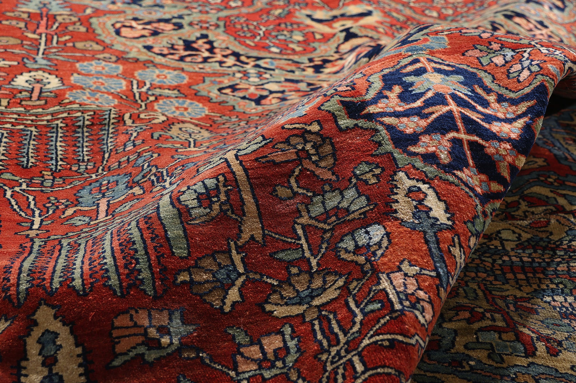 9 x 13 Red Antique Persian Farahan Rug 73477