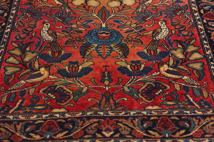 3 x 5 Antique Persian Sarouk Pictorial Rug 79081