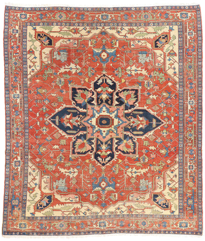 10 x 12 Antique Persian Serapi Rug 78671