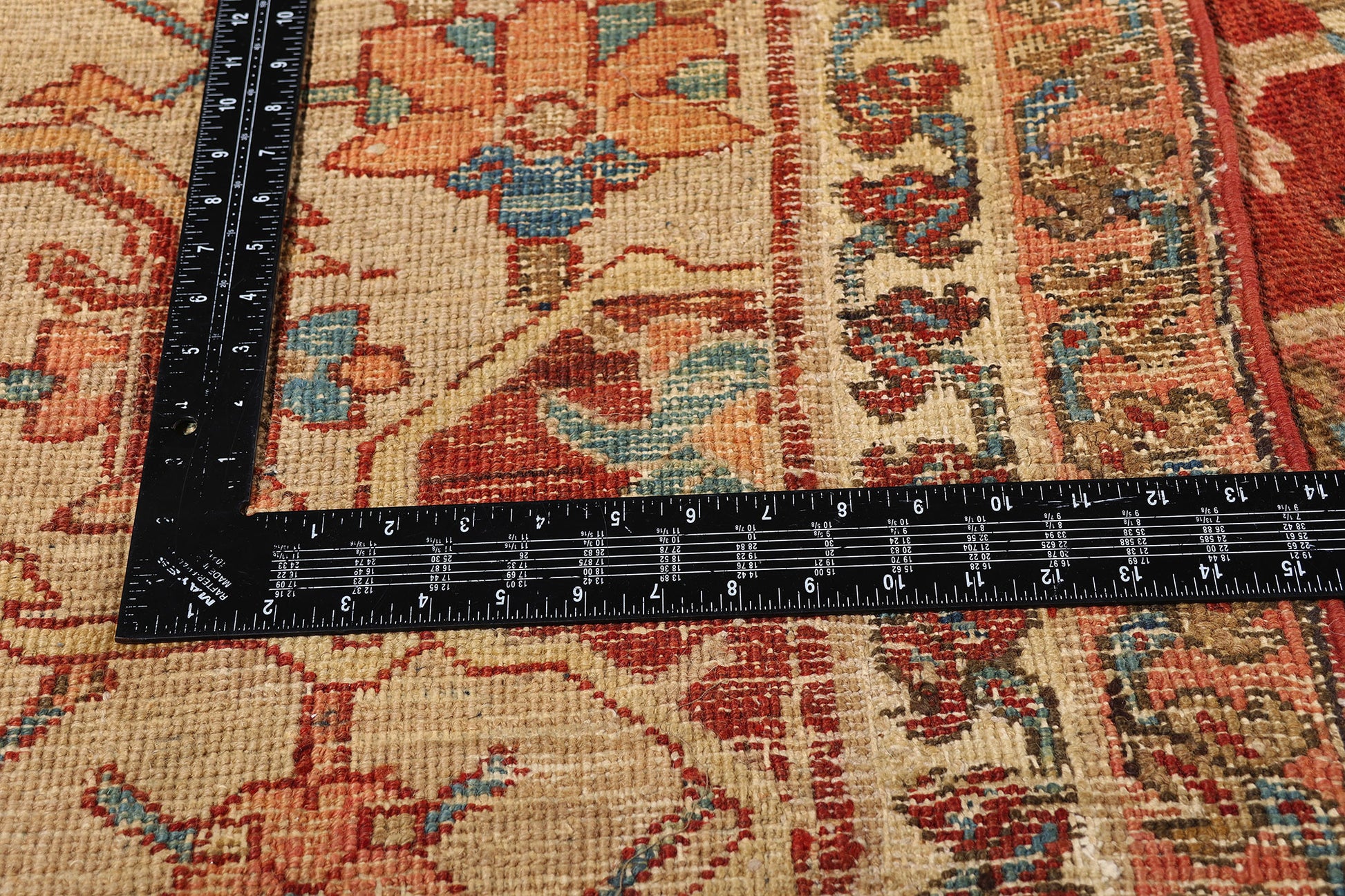 16 x 25 Late 19th Century Antique Persian Serapi Rug 78708