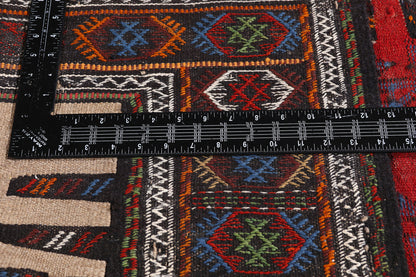 3 x 6 Beige Antique Persian Shahsavan Kilim Rug 79345