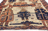 5 x 12 Beige Antique Persian Shiraz Pictorial Rug 61538